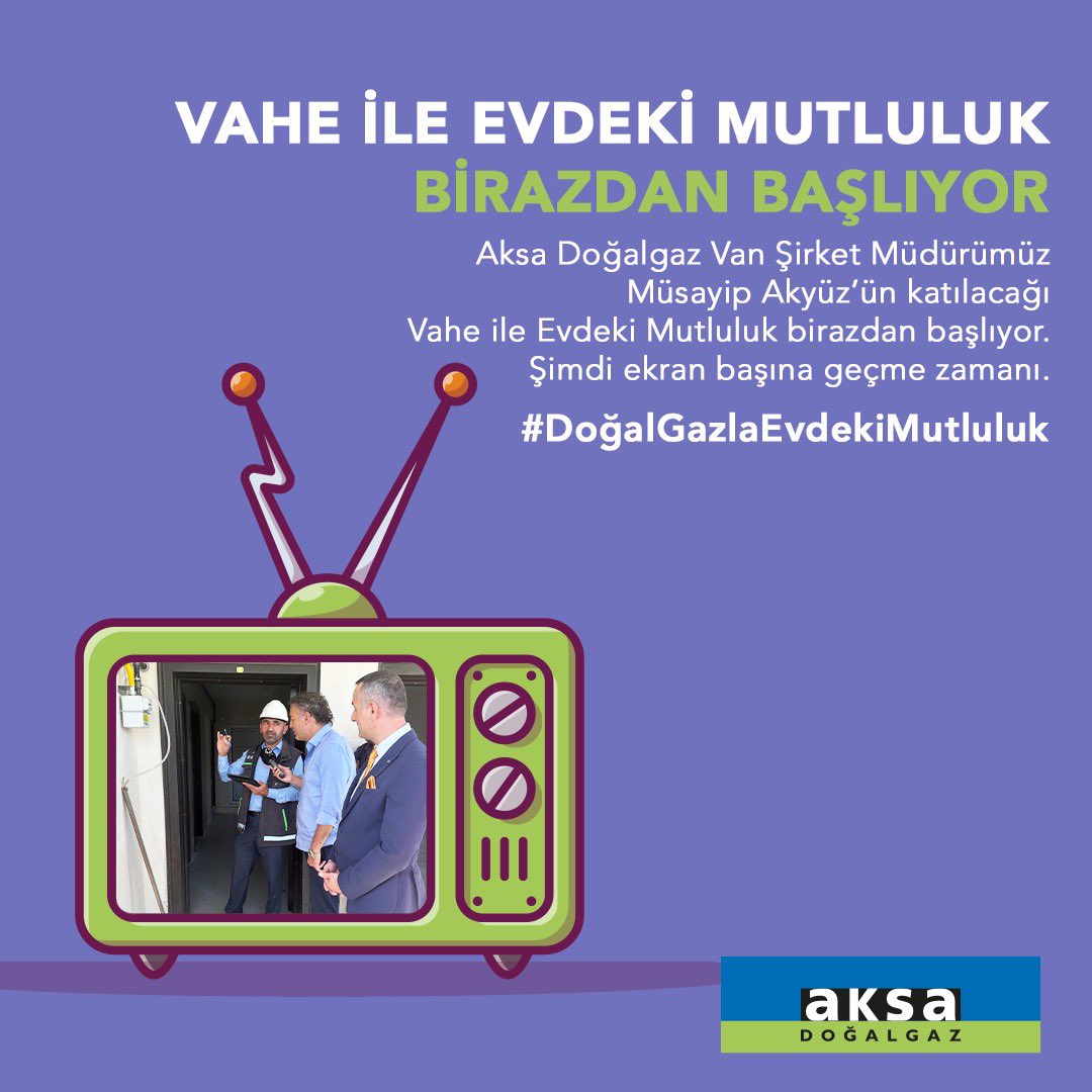 Şirket Müdürümüz Müsayip Akyüz'ün katılımıyla #Van'da yaşayan Demirtosun  ailesinin mutfağında #doğalgaz dönüşümü gerçekleştirdiğimiz #VaheileEvdekiMutluluk Star Tv’de başladı!
Ekran başındaki yerinizi almayı unutmayın. #DoğalgazlaEvdekiMutluluk @Vahekilicarslan @musayipakyuz_