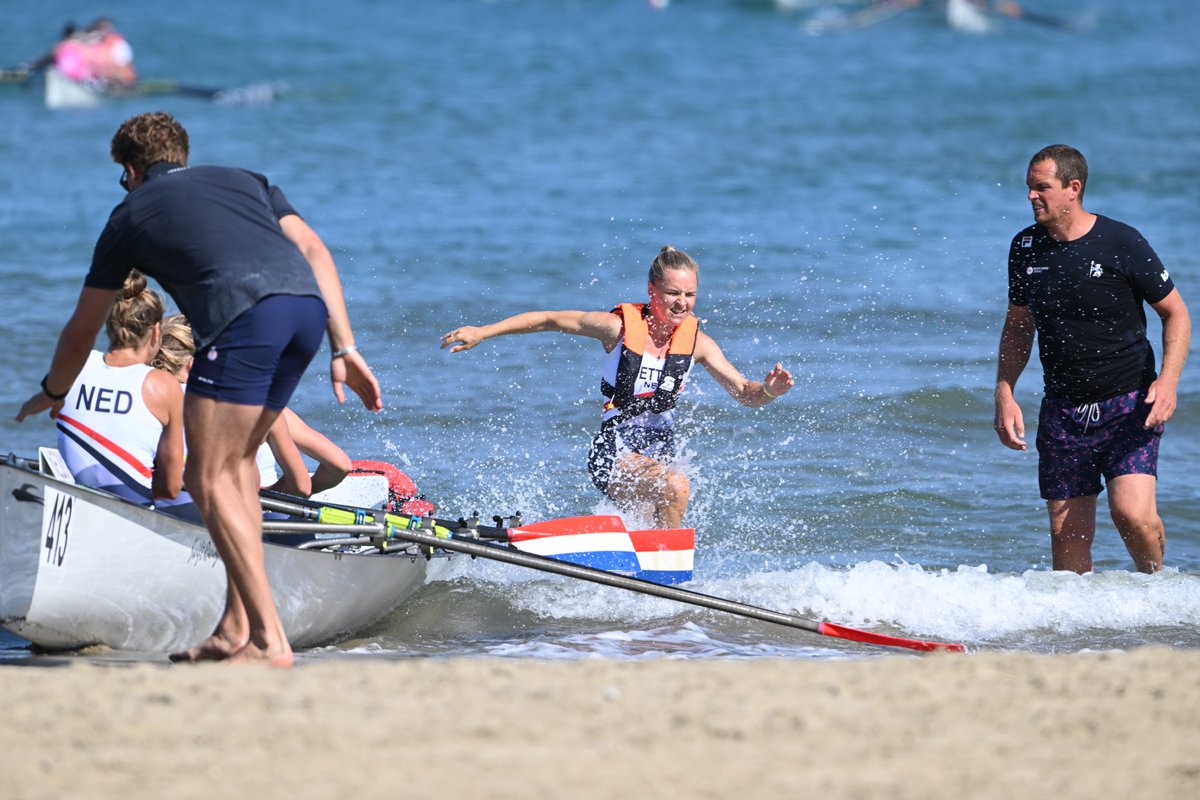 The Dutch 🇳🇱, coxed by Dieuwke Fetter, are the 2023 World Coastal Champions in the Coastal Women's Coxed Quadruple Sculls!

#WRCC #WRCoastal