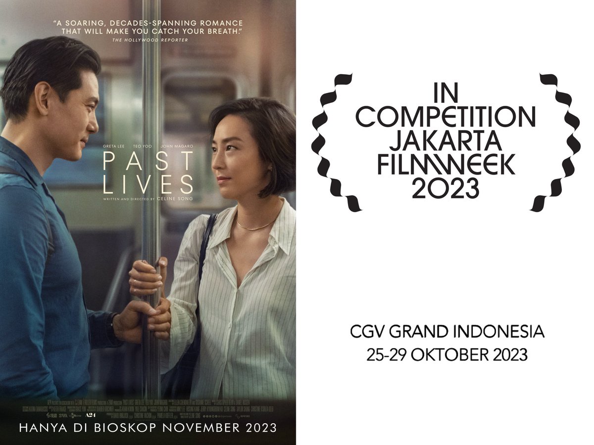 Sebelum tayang reguler di bioskop pada November 2023, Past Lives akan diputar di Jakarta Film Week. 

Saksikan Past Lives di Jakarta Film Week dan nantikan penayangan reguler pada November!