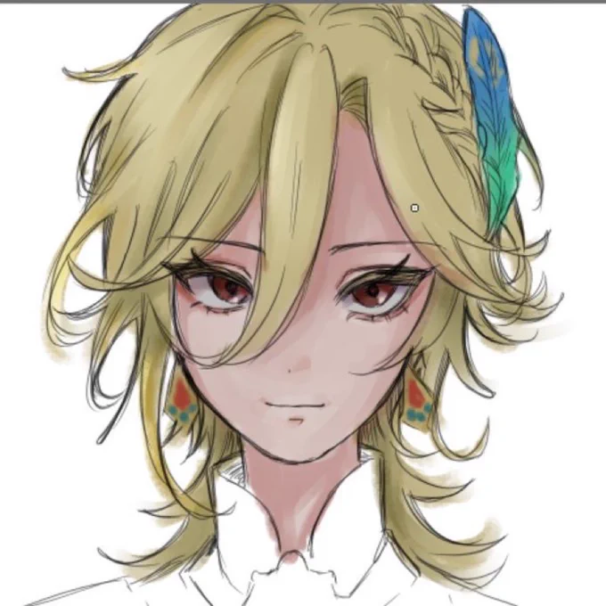 目の描き方に関しては原神の影響な気がする 