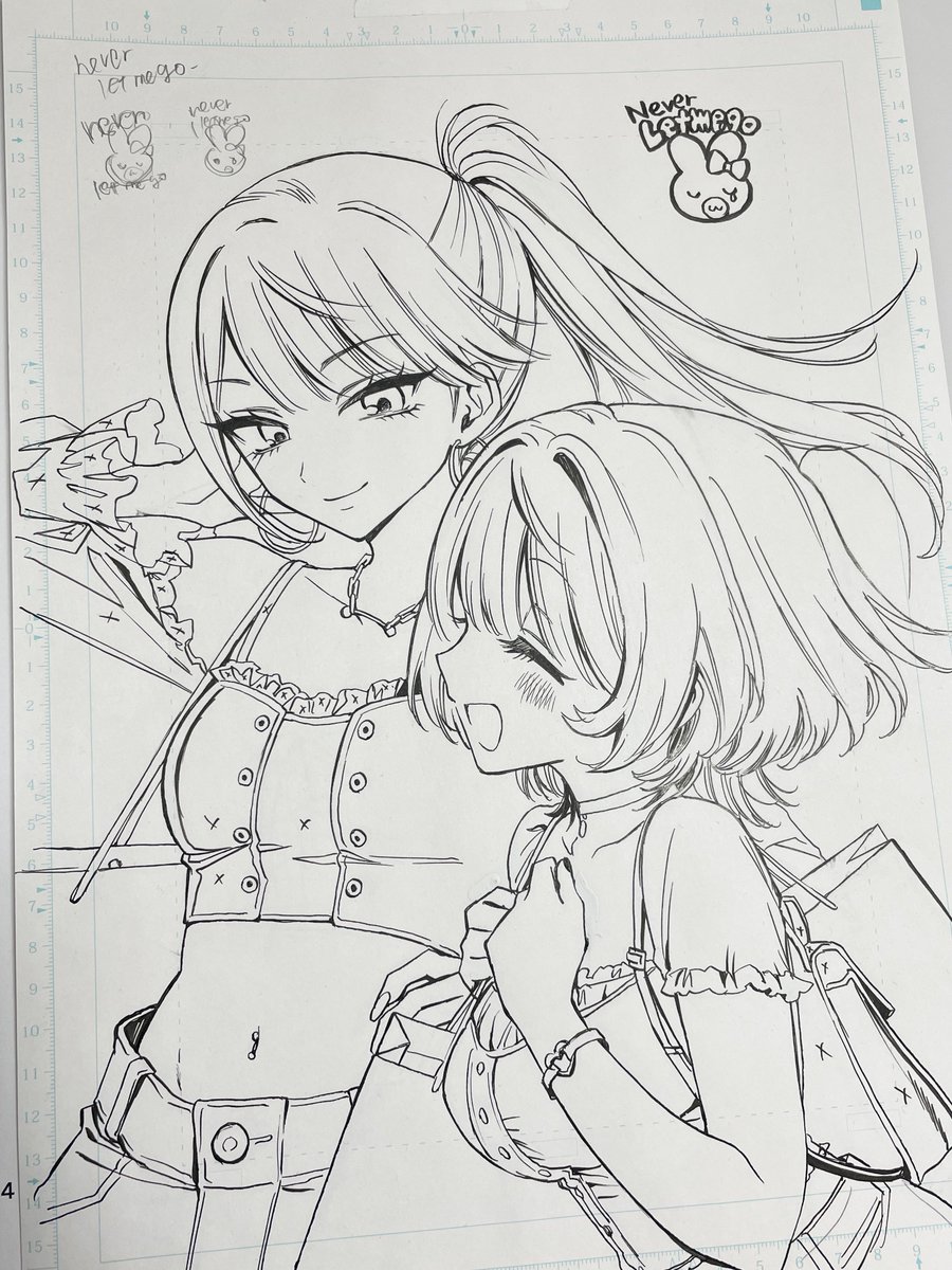 13話の線画かわいいので見てください