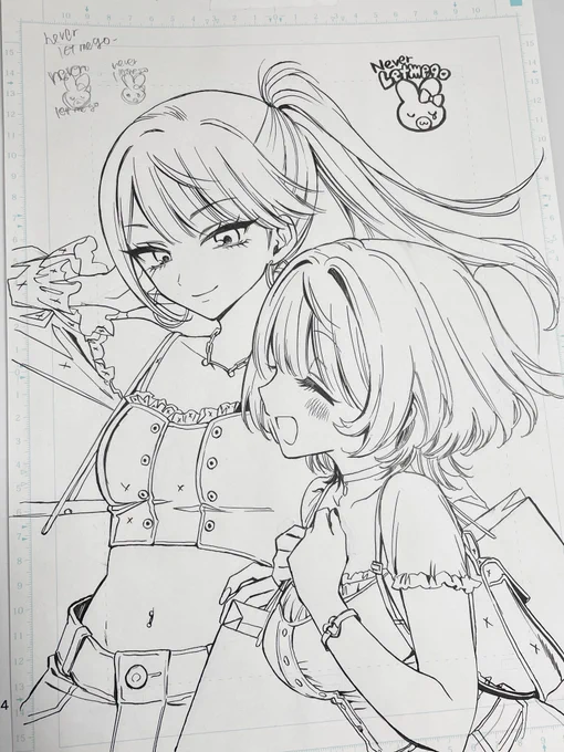 13話の線画かわいいので見てください