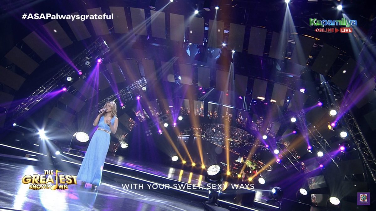 ASAPOfficial's tweet photo. Klarisse is about to serenade us with 'I'LL ALWAYS LOVE YOU.' #ASAPalwaysgrateful https://t.co/wNHHBjn28E