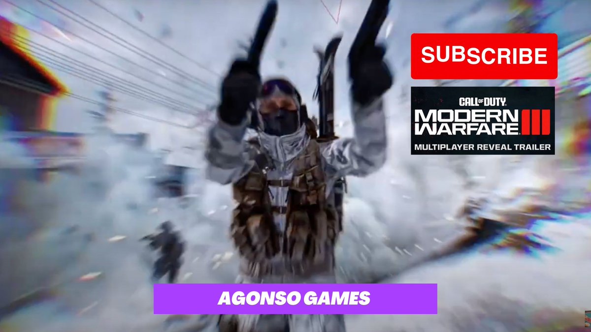 AgonsoGames's tweet photo. TRAILER Call of Duty MODERN WARFARE III MULTIPLAYER REVEAL Trailer #agon... https://t.co/hmYXDelR3N via @YouTube #trailer @CODLeague #ModernWarfare3 #multijugador #somos6 @PeugeotES #zaragoza #Spain @CallofDuty #CallofDuty https://t.co/tKtYeLgQak