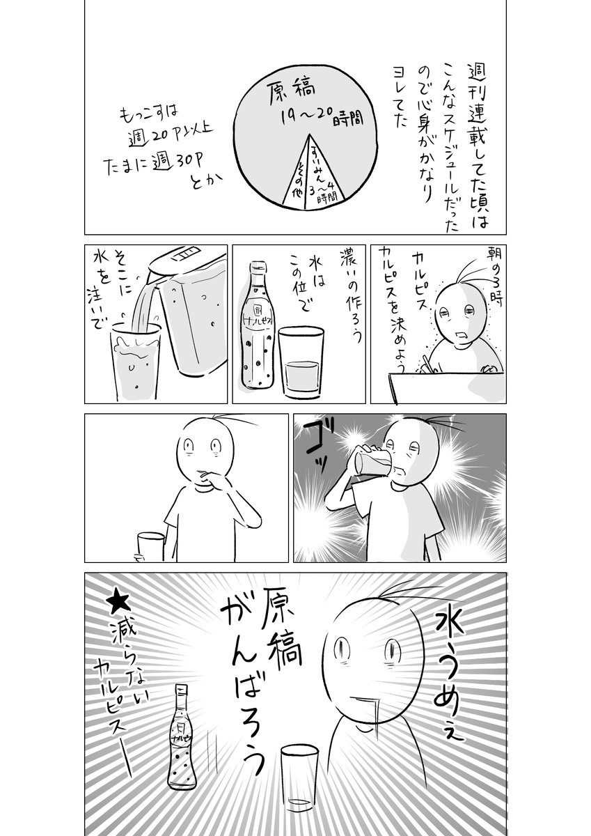 カルピス飲めてないのに気づかないくらいヨレてた