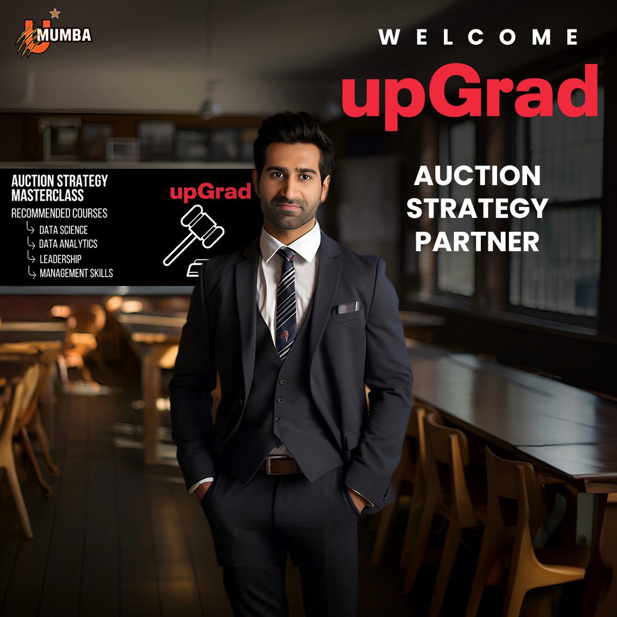 umumba's tweet photo. Excitement is building as we gear up for the PKL Season 10 player auction! Thrilled to have @upGrad_edu on board as our Auction Strategy Partner. 🏆💪
@suhailchandhok | #UMumba | #MeMumba | #Mumboys | #WeAreMumbai | #Upgrad | #FastForwardYourCareer https://t.co/SeCY4gfTOq