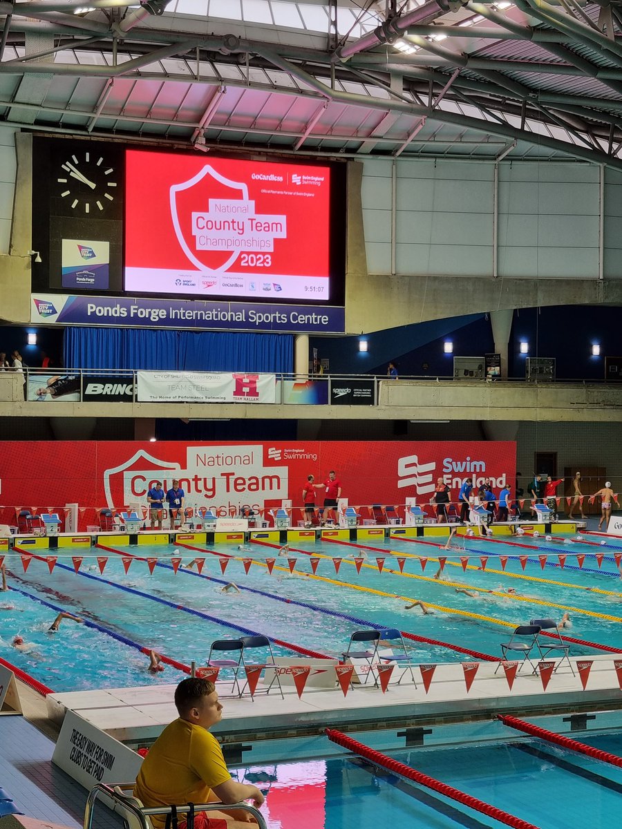 MountfordEileen's tweet photo. Today's venue, Ponds Forge, home of British Swimming for the National County Team Championships. Really proud of Aaron being selected. #GoWasc #GoNorthants https://t.co/L4xiKrKU2a
