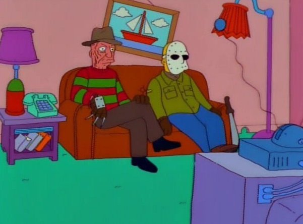 deathndhorror's tweet photo. The Simpsons Treehouse of Horror openings. https://t.co/8uCwjZSiZ9