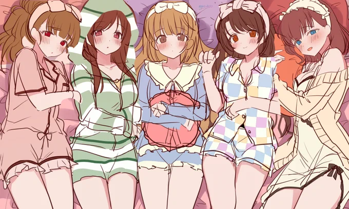 配信で描いてたぱじゃまラフ