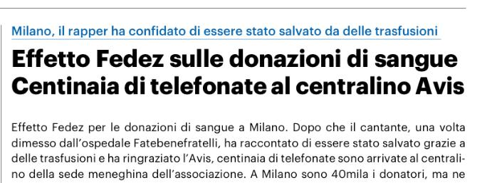 RobertoBurioni's tweet photo. Sportivi, attori e cantanti sono molto amati e ascoltati: possono fare la differenza nel campo della salute pubblica. 
Nel bene (come ha fatto @fedez) e nel male (come il deleterio tennista novax). 
Sangue donato significa vite salvate. Niente vaccino significa vite perdute. https://t.co/BUaHWv3dlq