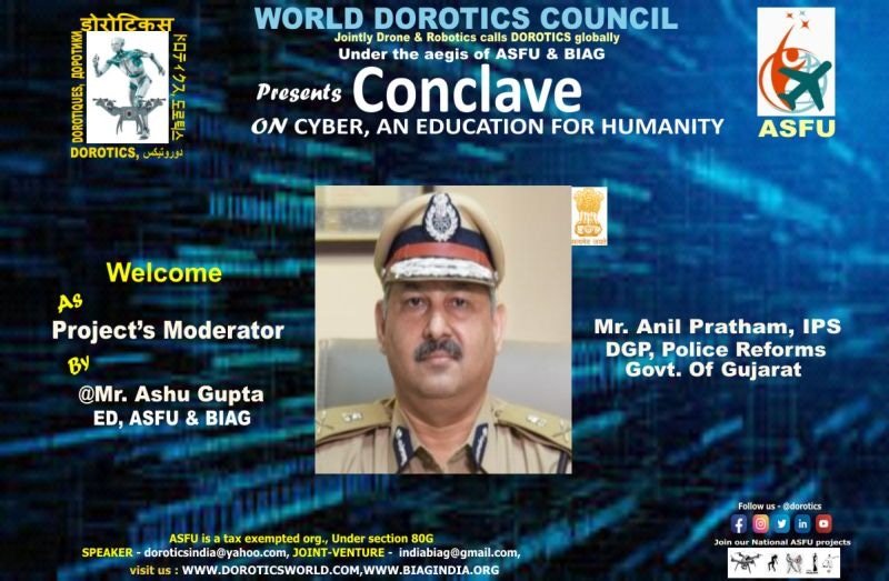 BiagIndia's tweet photo. See the creative for an invite,
National DOROTICS Council Inviting senior professionals as a guest speaker for A conclave on "CYBER, an education for humanity",planned by World DOROTICS Council an initiative of ASFU in Nov./ Dec.
Project leads by Mr. Harish Kumar https://t.co/OjO6DDdsX8