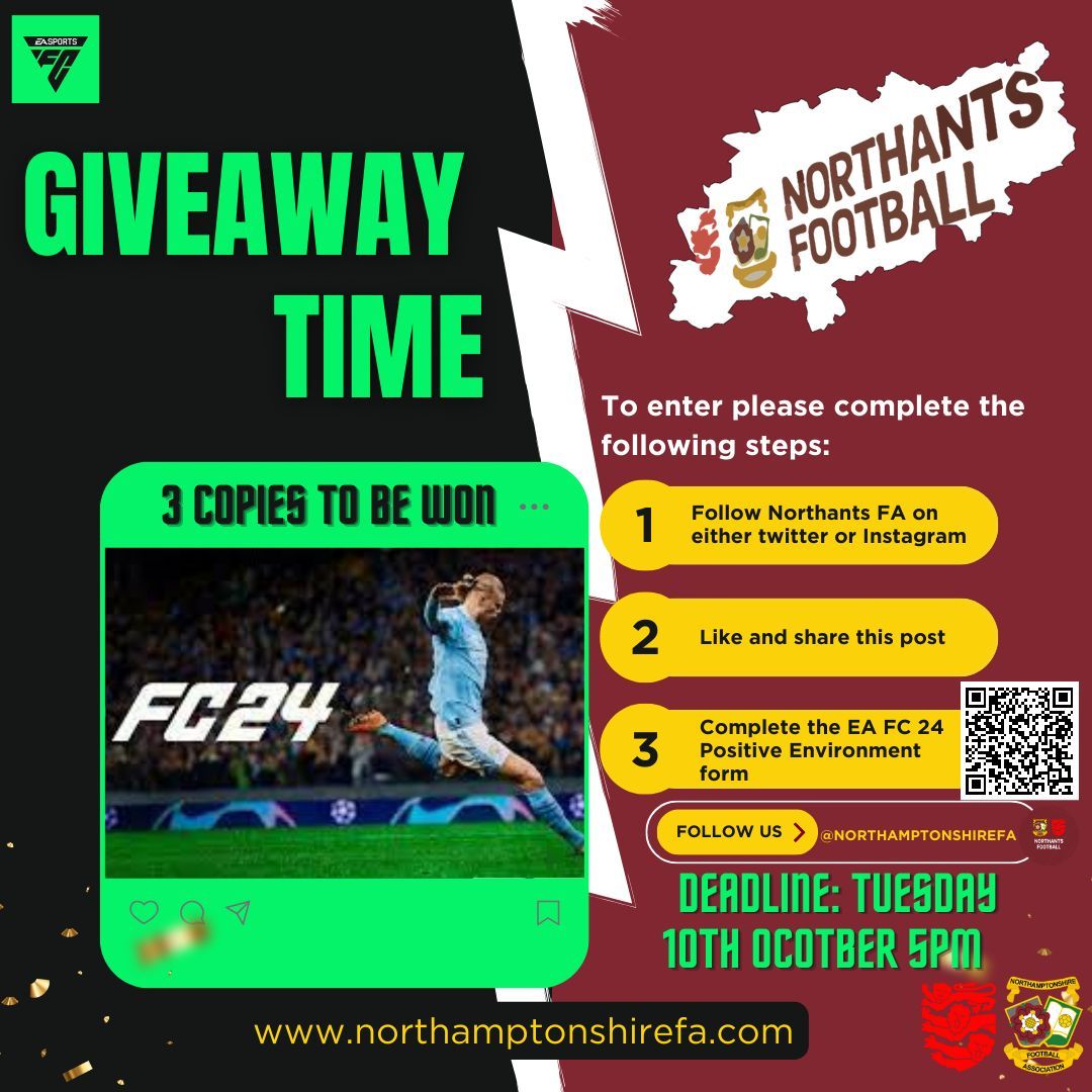 EA FC 24 GIVEAWAY | As part of our Positive Environment Month, we're giving away 3️⃣ copies of EA FC 24! 🎮 Just follow the instructions to be in with a chance. Ts&Cs ➡️ buff.ly/46Doepr