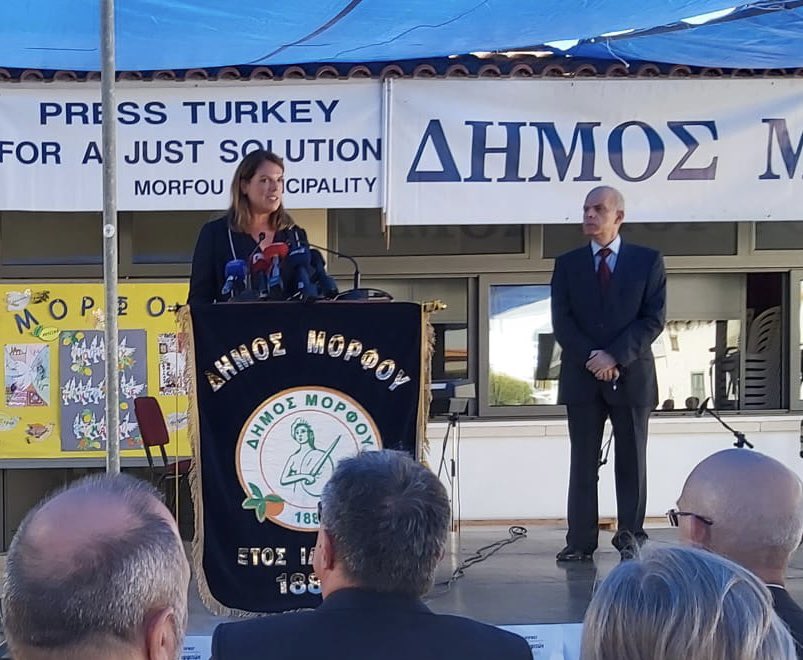UKCypriotFed's tweet photo. #Cyprus APPG Vice Chair @carolinenokes MP, as well as Mayor &amp; Deputy Mayor &amp; Councillors of @BarnetCouncil attended this years #Morphou Rally in Cyprus; Guest Speaker Pres @Christodulides; all reaffirmed commitment to reunification &amp; desire of refugees to return home https://t.co/JnqB329JMy