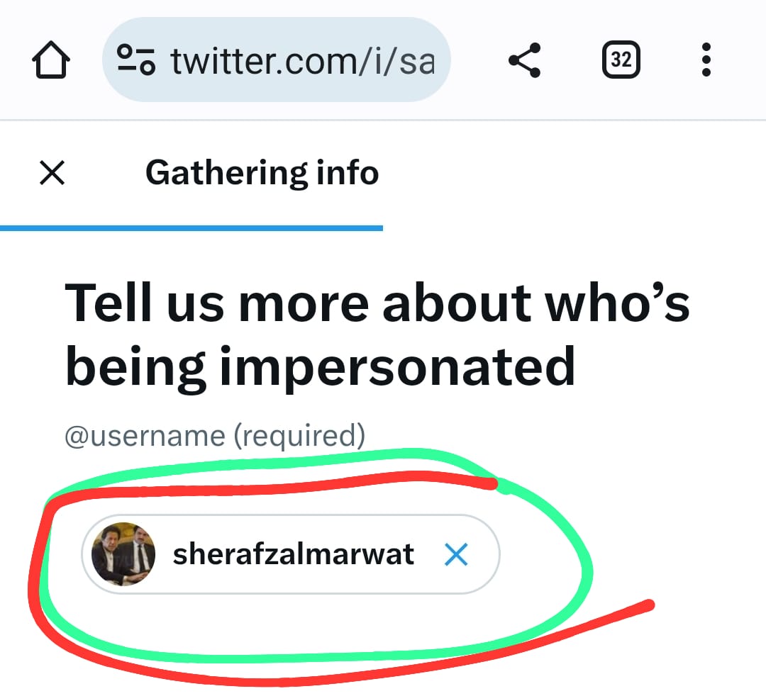 Dear Friends
I need your URGENT HELP in reporting this FAKE twitter 'account'
'sherafzalkhan25', it is pretending to be my TEAM account and posting misleading messages, anti-state and anti Army messages! Please follow the guided steps below in order to report the IMERPERSONATION