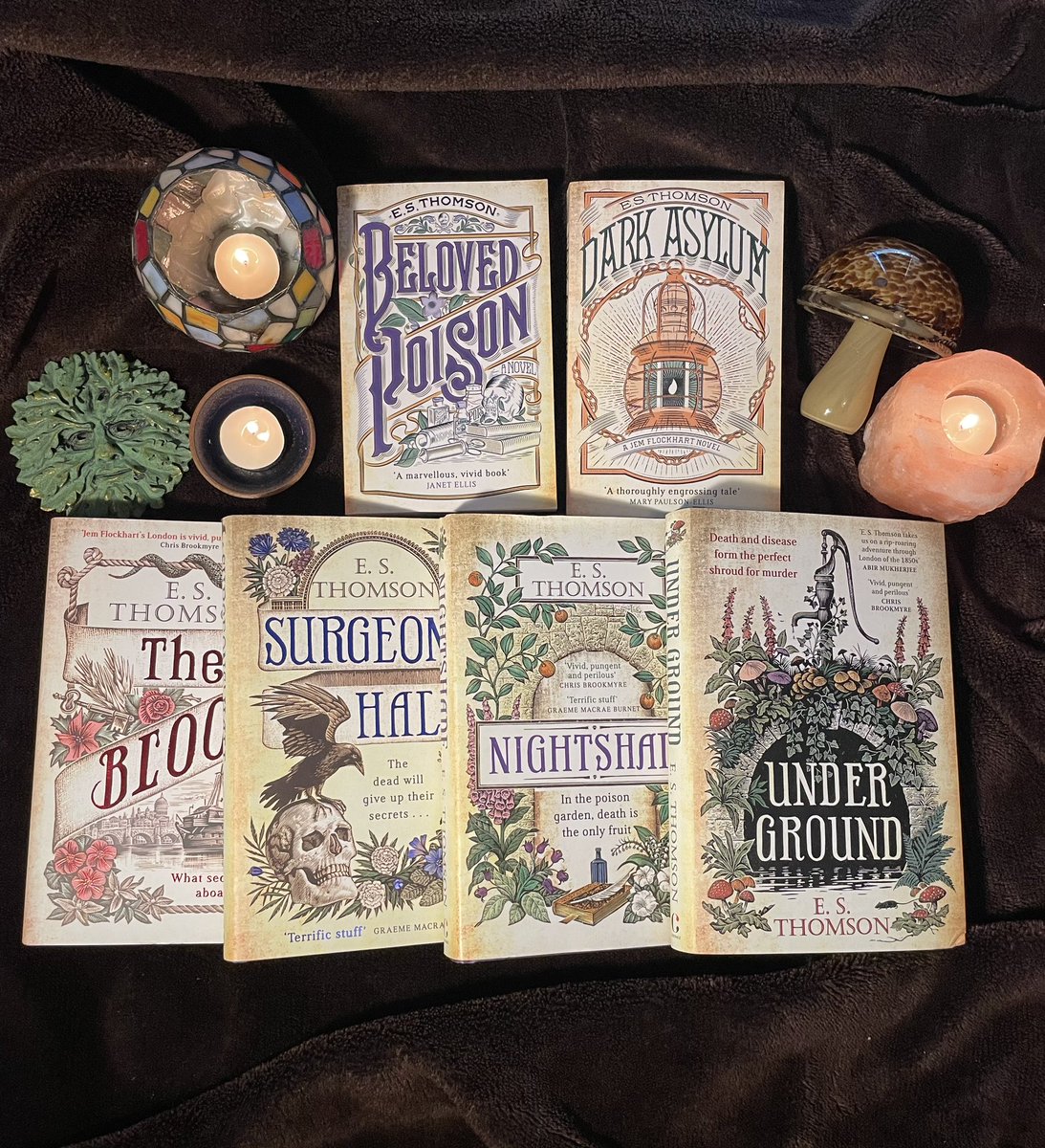 Dr. E.S. Thomson (@es_thomson) on Twitter photo And … Here’s the whole lot of ‘em. ✍🏻🥀💀
👉To all who have bought, borrowed, read and reviewed my books ... Thank you. 😊✍🏻♥️ I’d never have fulfilled my dream of being a published writer without you 📚✍🏻🥀
(and <a href="/agentjenny/">Jenny Brown</a> obvs!) And … Here’s the whole lot of ‘em. ✍🏻🥀💀
👉To all who have bought, borrowed, read and reviewed my books ... Thank you. 😊✍🏻♥️ I’d never have fulfilled my dream of being a published writer without you 📚✍🏻🥀
(and <a href="/agentjenny/">Jenny Brown</a> obvs!)