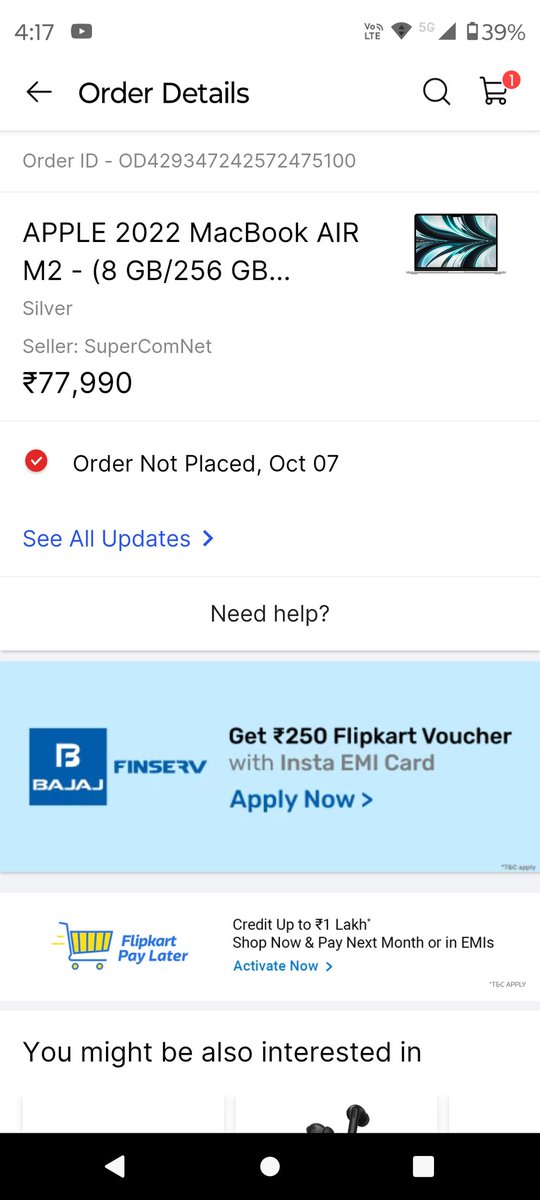 makemoney4s's tweet photo. @flipkartsupport  tried multiple times to payment it's keep on cancel and finally showing order not placed !! It's another scam by Flipkart?? https://t.co/6V0thkjqPp