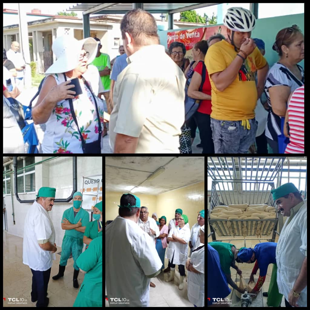 En visita realizada a la Empresa Láctea de #Camagüey,la cual constituye un ejemplo de Empresa Estatal Socialista,se hace notable los avances en el trabajo realizado el pueblo lo agradece y lo disfruta.¡MUCHAS FELICIDADES A SUS TRABAJADORES!
#ALaPatriaManosYCorazón
#MinalXCuba🇨🇺👇