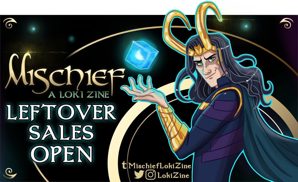 LokiZine's tweet photo. To celebrate Loki Season 2, Mischief: A Loki Zine leftover PDF sales are now open!!
The PDF Zine is also 25% off until Oct 12!
Leftover physical zines and merch will be added soon!
Purchase on Etsy here:
https://t.co/7ePlPhF0Iq https://t.co/rguH2PJkOa