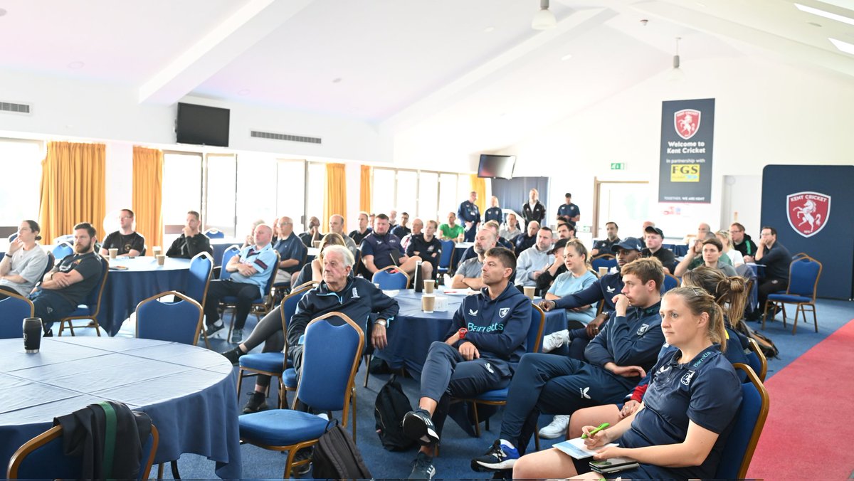 We welcome coaches from across the county to The Spitfire Ground today for the return of the Kent CA Conference 🎉