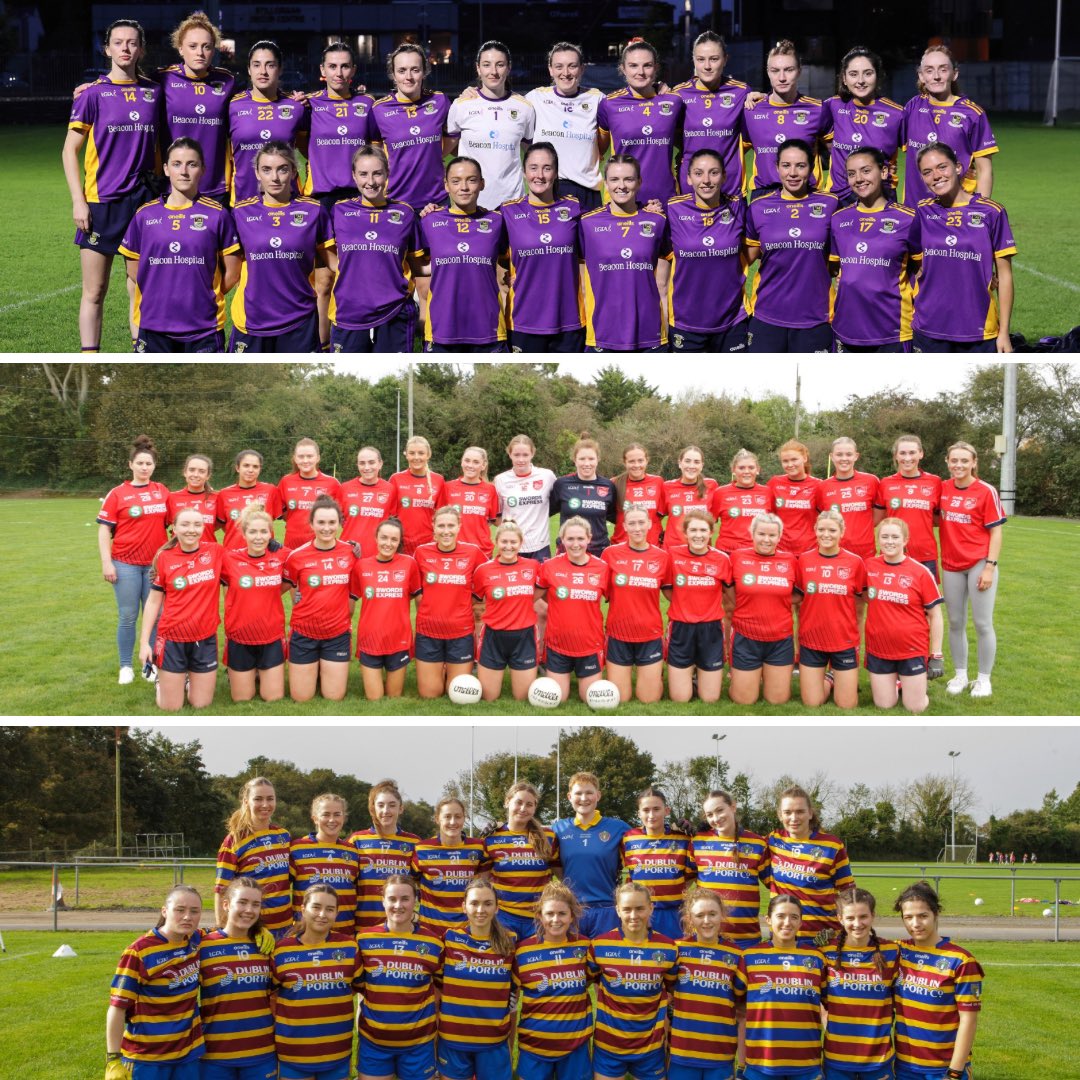 dublinladiesg's tweet photo. Our County champions @KCrokesGAAClub @Fingallians @ScoilCLG will turn their attention now to preparing for their upcoming @LeinsterLGFA Club Championship campaigns

IFC | Oct 21st | P Rd 
Fingallians (H) V Shanahoe (Laois) 

SFC |  Oct 22nd | QF 
Meath Champions (H) V Kilmacud Crokes 

JFC |  Oct 28th | QF 
Ballinamere Durrow (Offaly) (H) V Scoil Uí Chonaill

#DublinLGFA #LeinsterLGFA