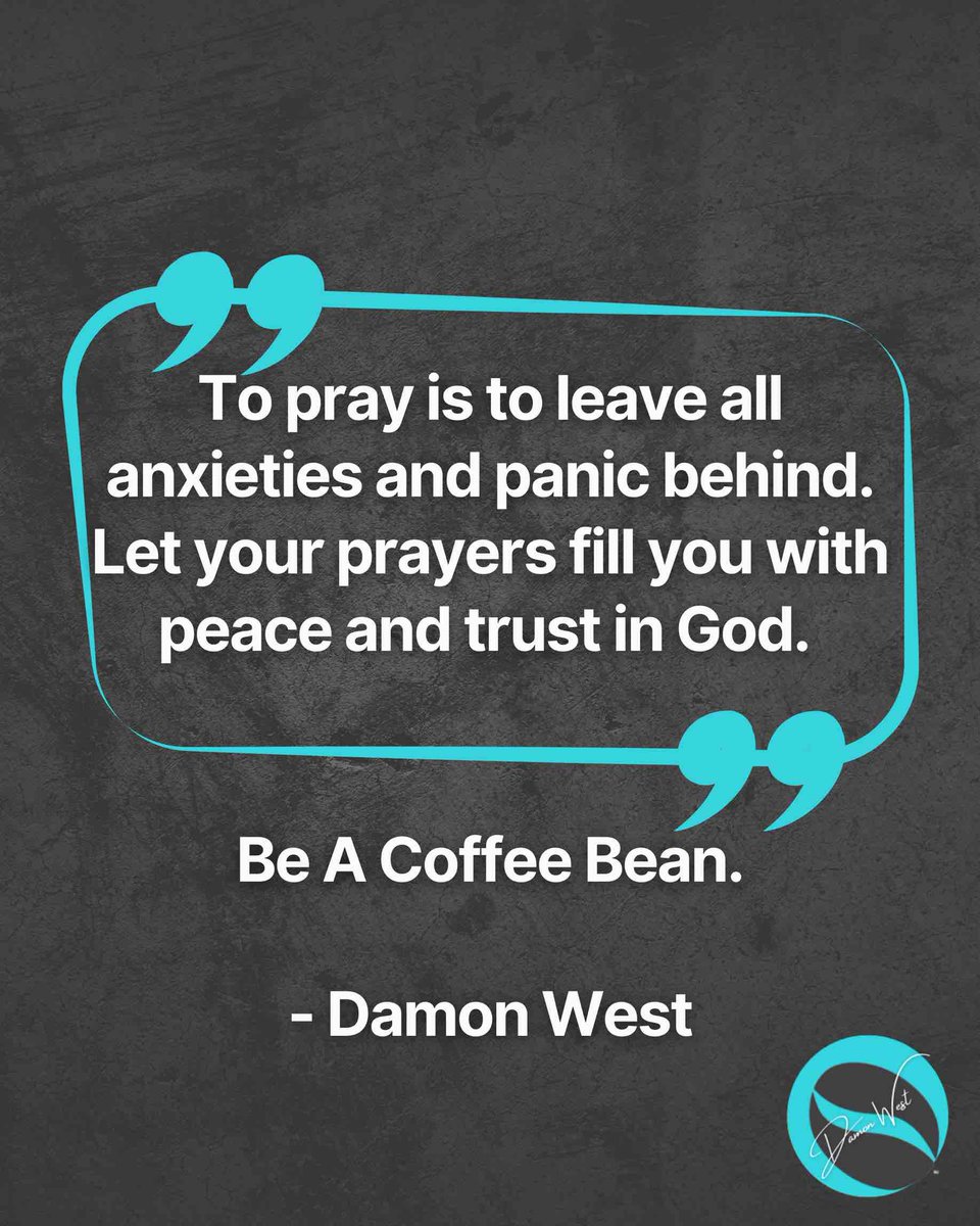 damonwest7's tweet photo. If you’re going to pray, don’t worry. If you’re going to worry, don’t pray.
You can’t have it both ways.

#BeACoffeeBean #motivation #SpritualSunday https://t.co/of8dhmTbci