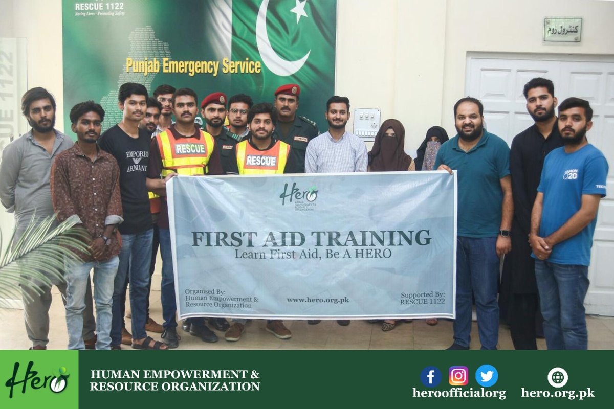 heroofficialorg's tweet photo. On National Resilience Day,HERO organized the First Aid Training for volunteers.We are grateful for the rescue officers for their support. And,especially District Rescue Officer Bwp Mr Baqir Hussain for his encouragement. Together,we stand prepared to serve &amp; protect our people. https://t.co/HSmwUACPUE