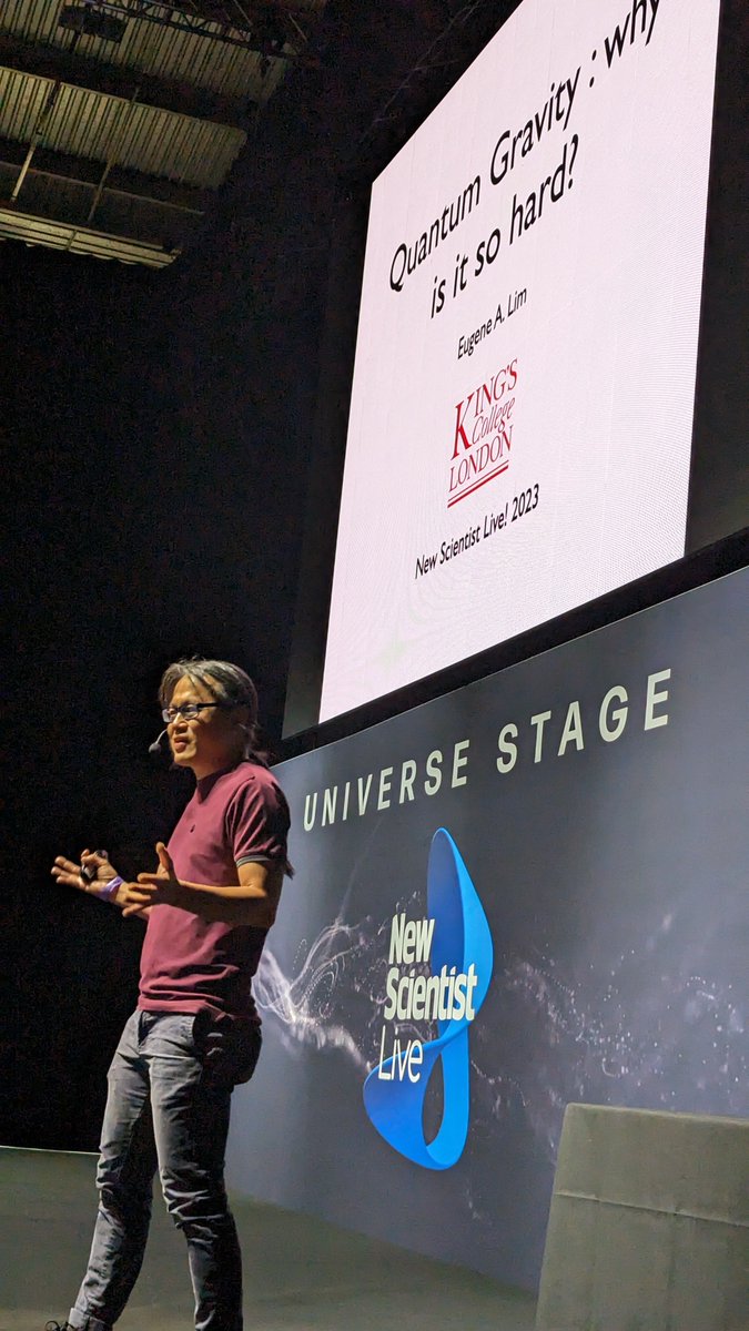 I think I finally understand quantum physics thanks to @tukohbin on the Universe Stage at #NewScientistLive @newscientist