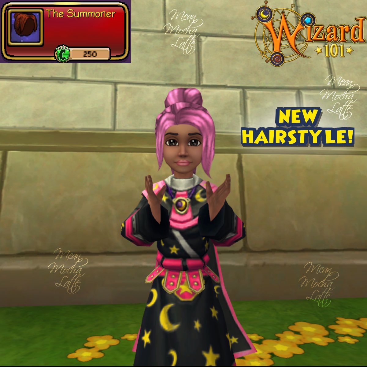 MeanMochaLatte's tweet photo. The Summoner ๐ฎ I attempted to put one of my custom hairstyles edited as if it was in game. Hope you enjoy this! #Wizard101 #Wizard101Edit https://t.co/urFGX6CmxX