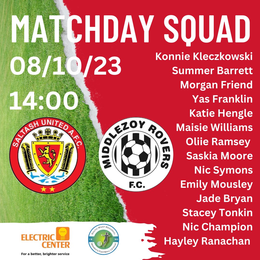 saltashunited_w's tweet photo. Our match day squad as we welcome @MiddlezoyRLFC to Waterways Stadium this afternoon. #uptheashes @swwfl @PLsportsnews @SWWFN @swsportsnews @sportscornwall https://t.co/ZECjZ2twaC