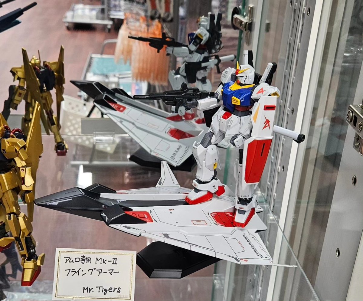 MrTigers198510's tweet photo. G shop TOKUMARUにてTHE-Oに代わりマークII&フライングアーマーを展示してきました😅
#ガンプラ
#ガンプラ好き
#gundam
#gunpla
#GSHOP
#GshopTOKUMARU https://t.co/ykAClbPu0p
