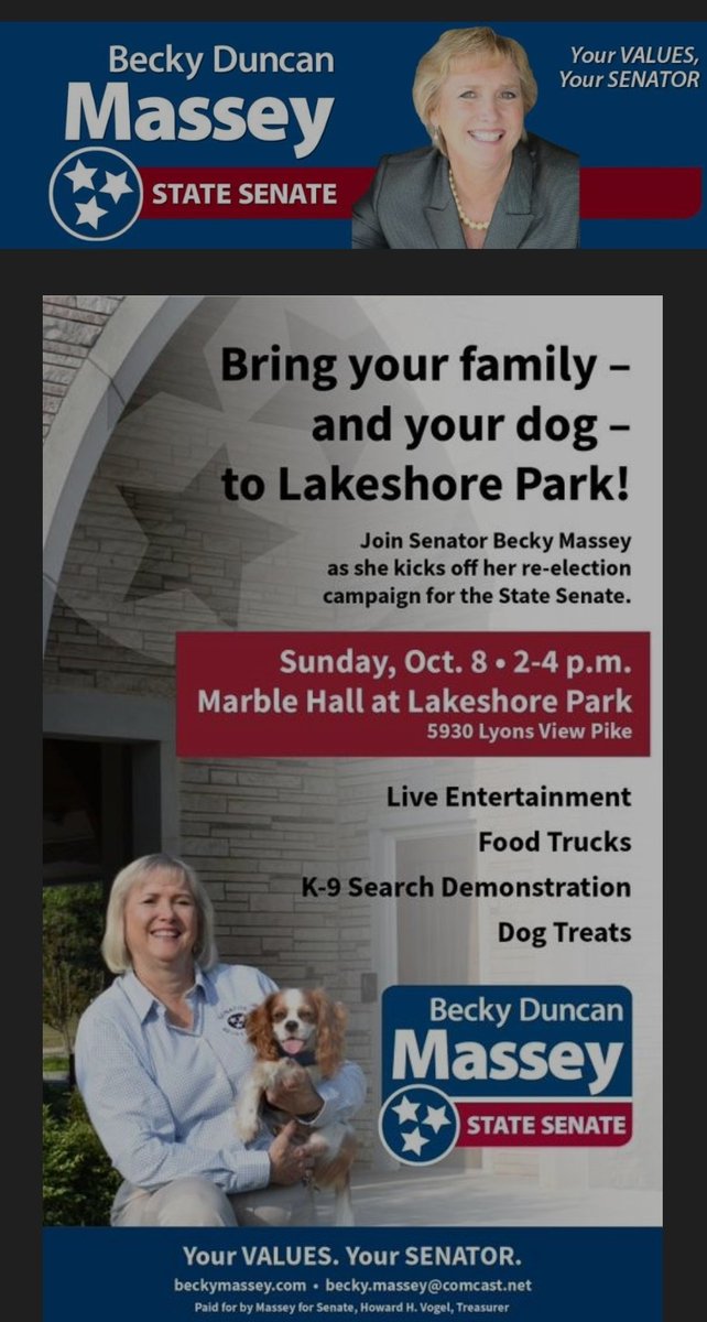 Support one of @IAFFlocal65 biggest supporters in the State of Tennessee assembly, TODAY!

<a href="/IAFFofficial/">International Association of Fire Fighters</a> 
<a href="/tpffa1/">Tennessee Professional Fire Fighters Association</a> 
<a href="/MasseyForSenate/">Becky Duncan Massey</a>