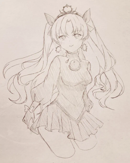 ニンキガル(エレシュキガル・オルタ) 可愛く描けました