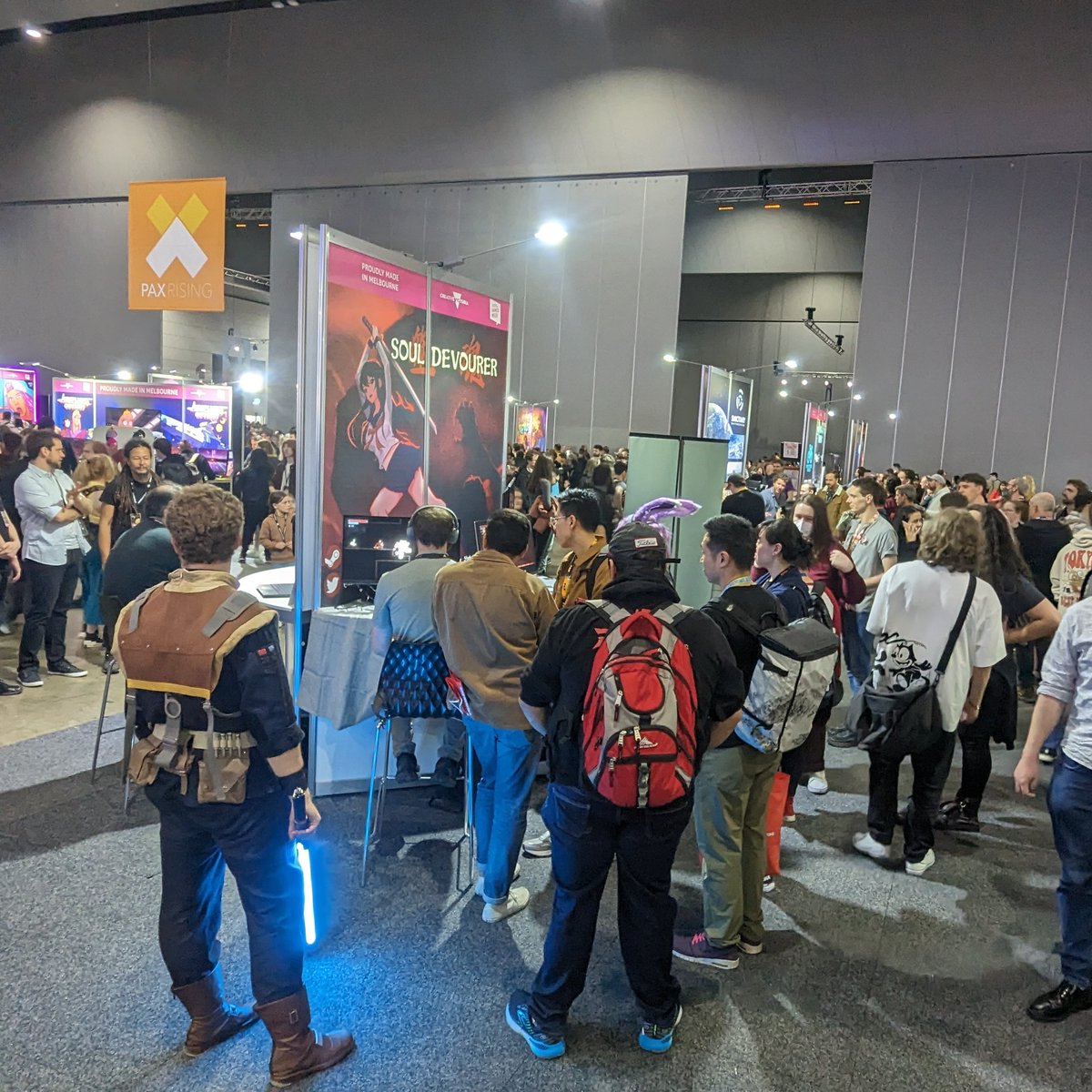 #SoulDevourer three days at #PAXAus2023 , met so many incredibly cool gamers, thanks to all the players who support our game!