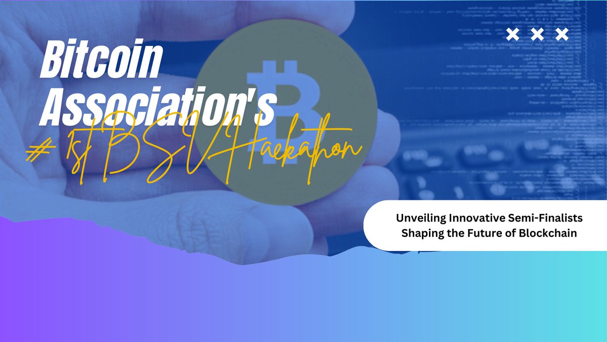 Inno_vyse's tweet image. 1/15: "Bitcoin Association's 1st BSV Hackathon produced 14 impressive semi-finalists. These innovators tackled BSV on-boarding challenges with creativity. #BSVHackathon #BlockchainInnovation"