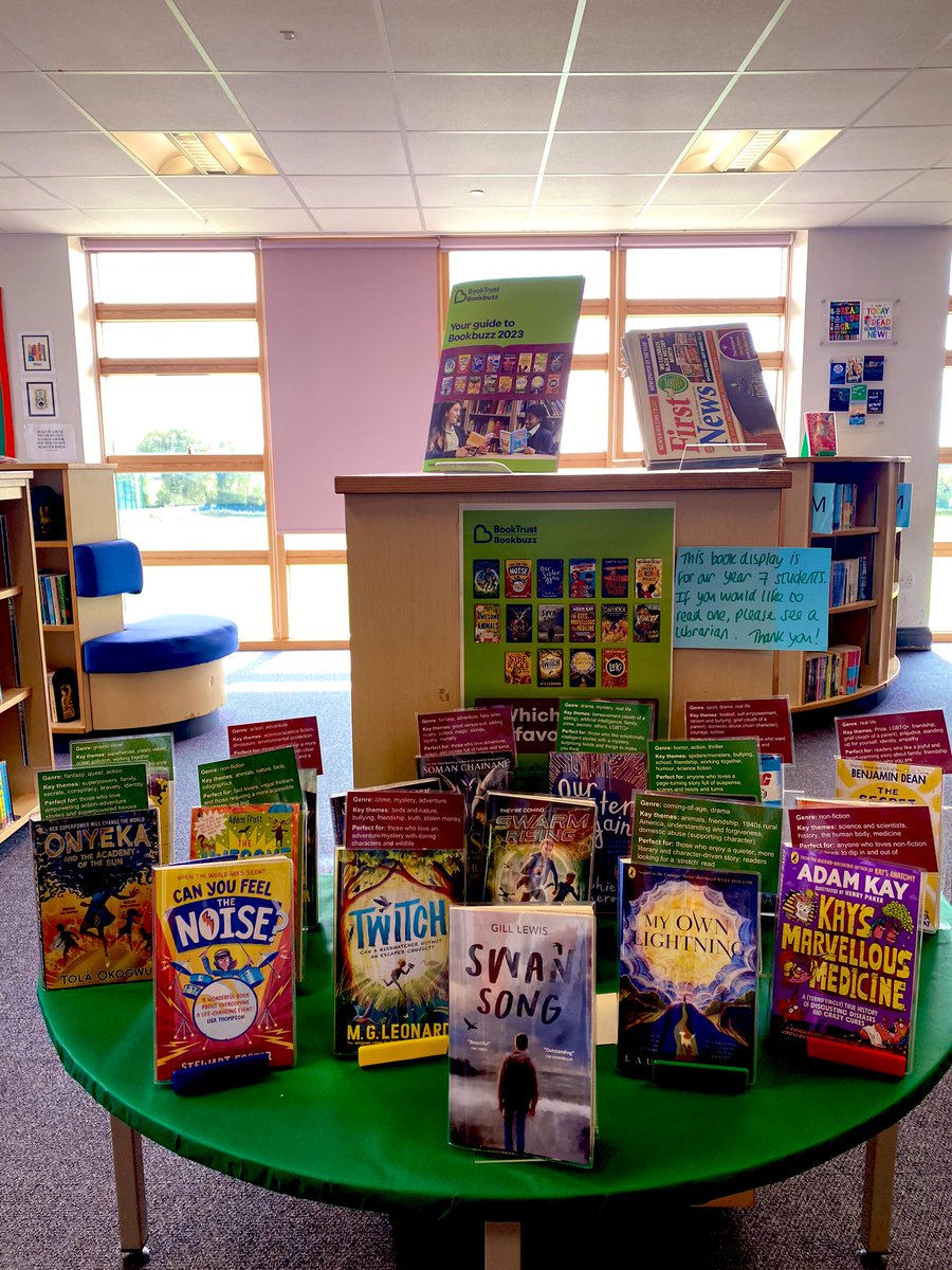 GartreeEnglish's tweet photo. Book Buzz is back! As a gift from us to you each Y7 gets to choose a free book. Our teachers and librarian have been sharing information during English lessons, but be sure to check you’ve filled out your bookmark with your choice! #happyreading https://t.co/PtdXIpdrqU