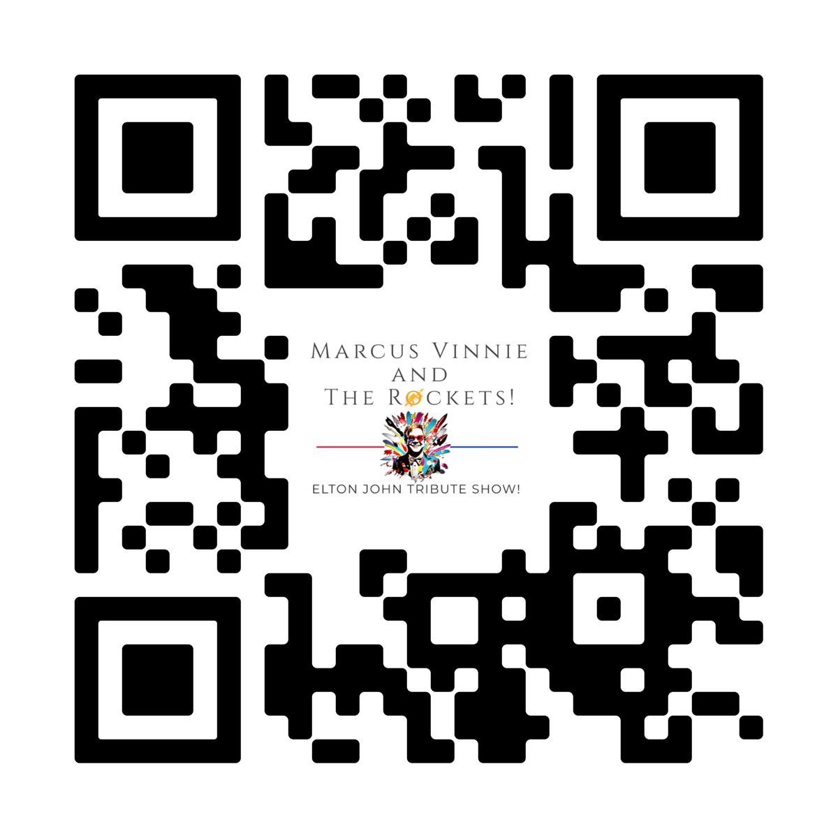 marcusvinnie's tweet photo. “ Marcus Vinnie and The Rockets! Elton John Tribute Show! 
Scan us! 
#marcusvinnie #marcusvinnieandtherockets
#marcusvinnietributoeltonjohn
#eltonjohn
#sireltonjohn https://t.co/qz4DdDAq6i