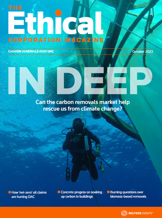 REvents_SustBiz's tweet photo. #Sundayreading The latest issue of Ethical Corporation magazine is out, with a deep dive into the carbon removals market. You can download the latest issue by clicking here #ethicalcorp @LiamDowd10  https://t.co/QFUxBaPury https://t.co/TEYrTj9bRT