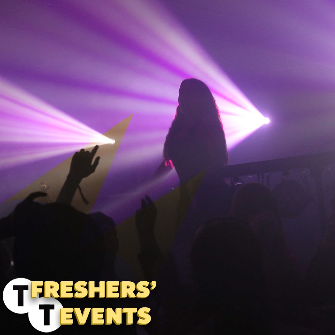 UoYTechSoc's tweet photo. Whoever said Fresher's only lasts a week - Here are some photos from a few of the events we've been involved with across campus, from Cabaret D to Fresher's Fair. If you ever see us working lights or sound, come say hi! https://t.co/Py8v6BgAtE