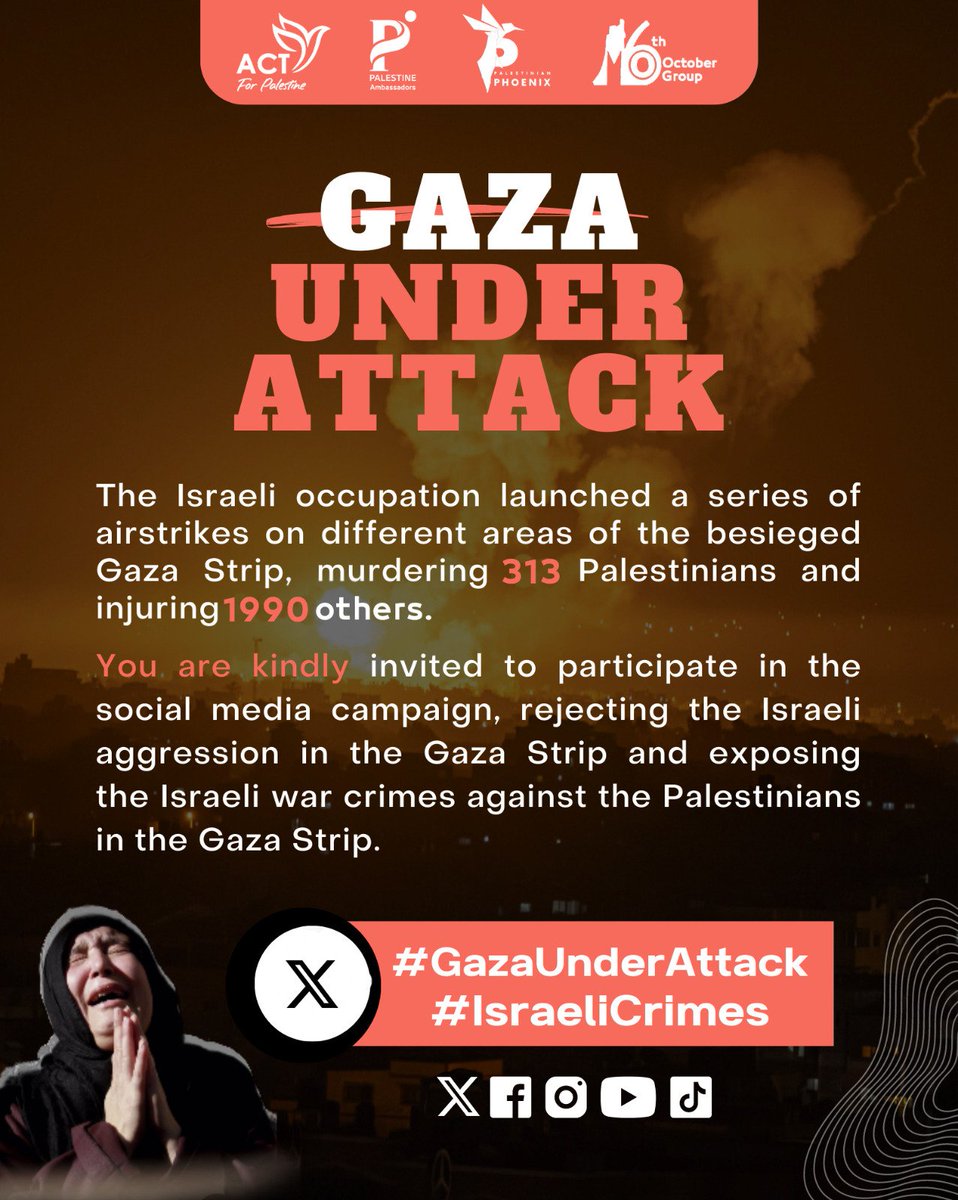 #GazaUnderAttack
#Israelicrimes
#16thOctoberGroup