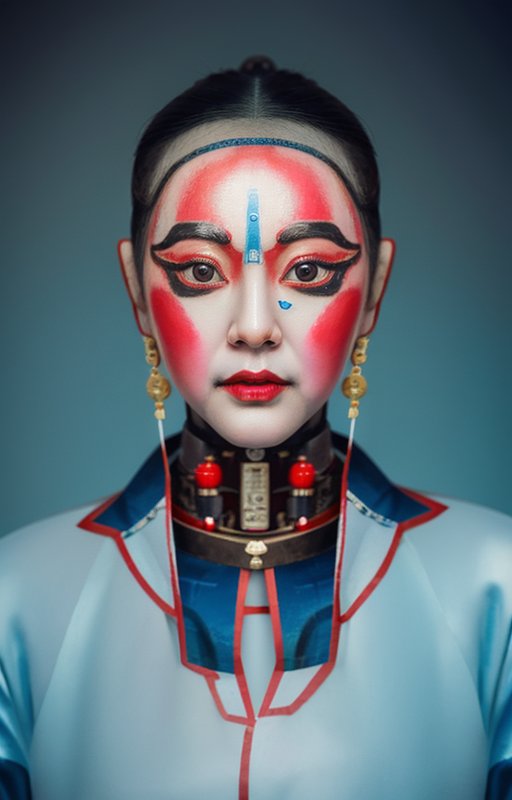 FireART_AI's tweet image. AI creation incorporating both Sichuan opera face painting and Peking opera face painting.#AIart #aiartcommunity #aiartist #AIArtworks