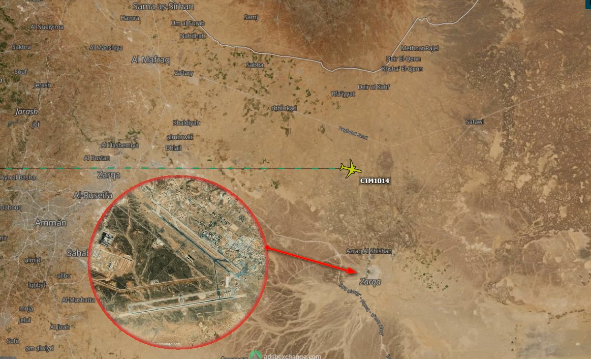 CH_LEBAD's tweet photo. Un AIRBUS A-330-200 des #FAF🇫🇷 s'apprête à atterrir sur la base arienne Al Zarqa près d'Amman🇯🇴 provenance Istres 
F-UJCT  #CTM1014 https://t.co/bXKagk2h1s