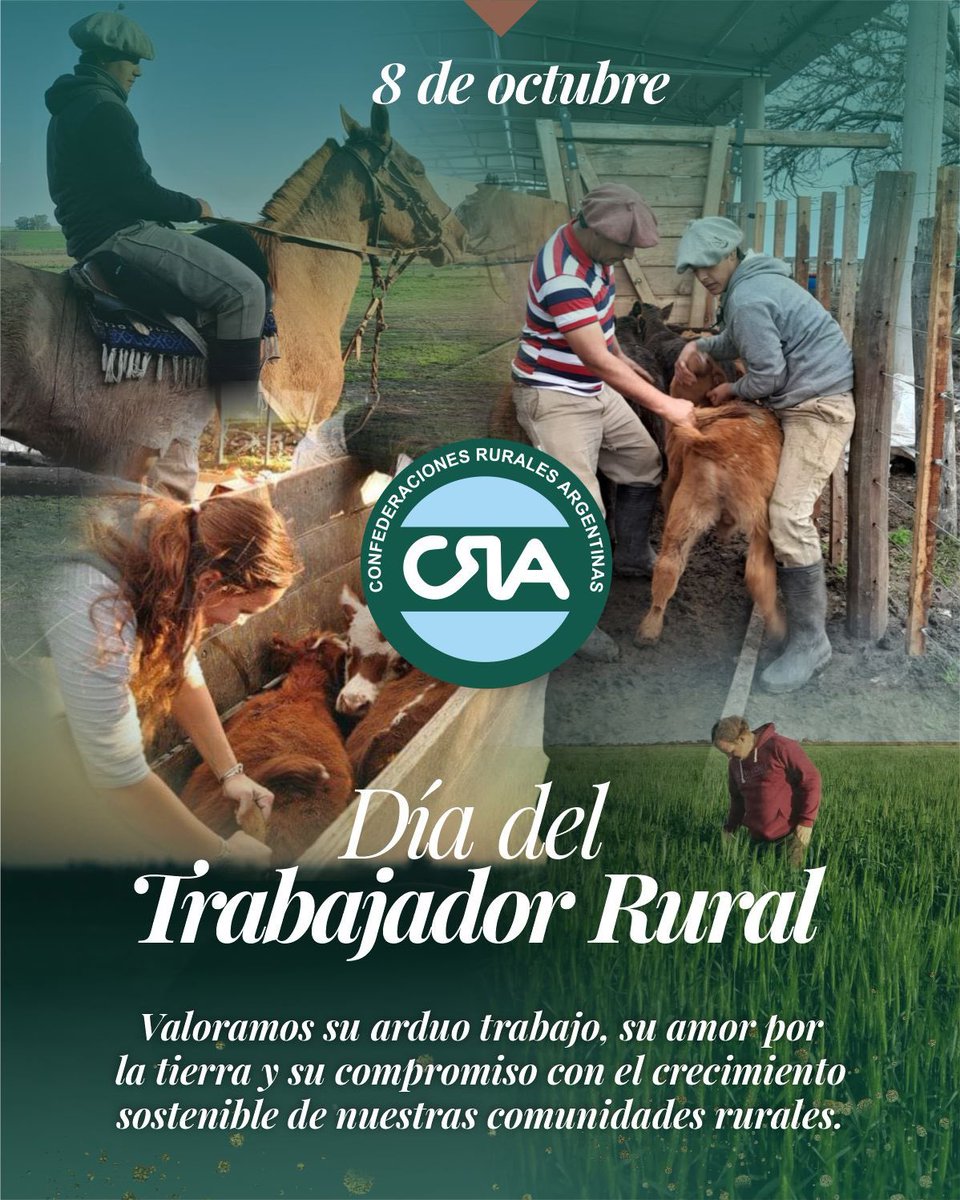 ¡Feliz día del Trabajador Rural!

Valoramos su arduo trabajo, su amor por la tierra y su compromiso con el crecimiento sostenible de nuestras comunidades rurales 🙌🏻