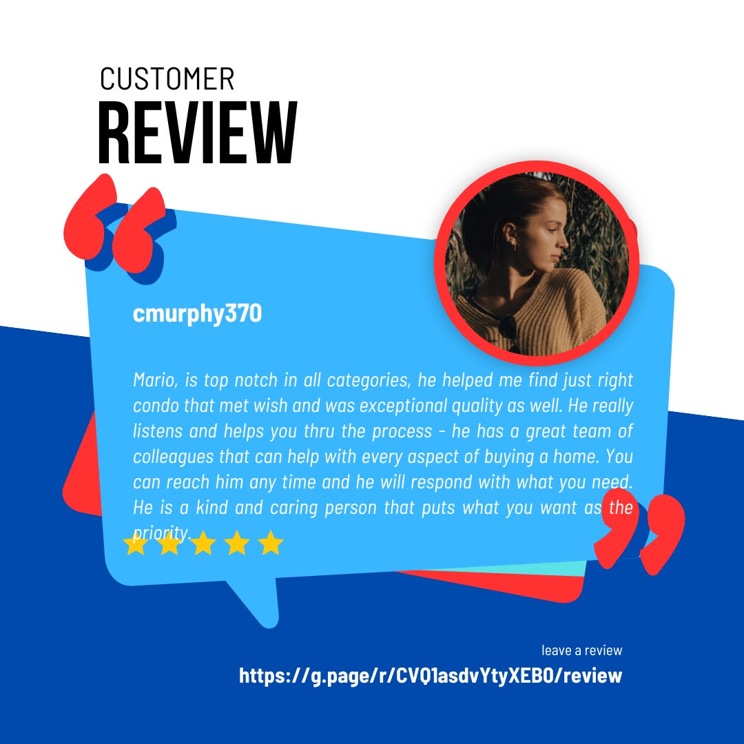 mbotteiri's tweet image. Client Review

⭐️⭐️⭐️⭐️⭐️  - Local knowledge
⭐️⭐️⭐️⭐️⭐️  - Process expertise
⭐️⭐️⭐️⭐️⭐️  - Responsiveness
⭐️⭐️⭐️⭐️⭐️  - Negotiation skills 

#ExpertTeam #AccessibleRealtor #ResponsiveService #ClientPriority #KindAndCaring #HomeBuyingJourney #MarioBottieri #ClientSatisfaction
