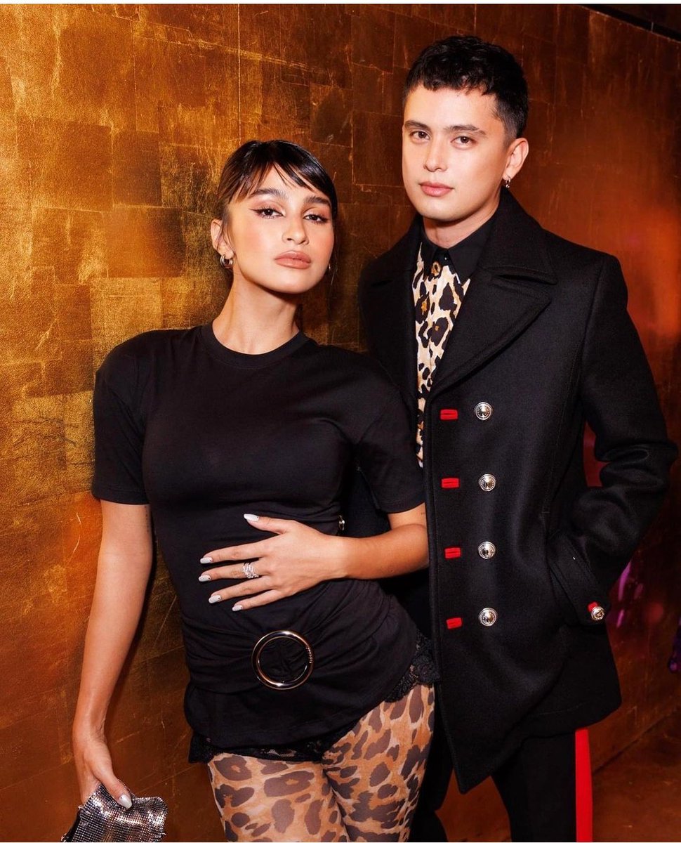 aussiejboy's tweet photo. James Reid and his girlfriend Issa Pressman  at Rabanne  H&amp;M  Collection Launch in Paris

The couple  went twinning  with their black outfit  with a hint of cheetah print  for the event

Photo: H&amp;M Facebook 

#JamesRei | James Reid | @tellemjaye https://t.co/D0vvFxwoyN