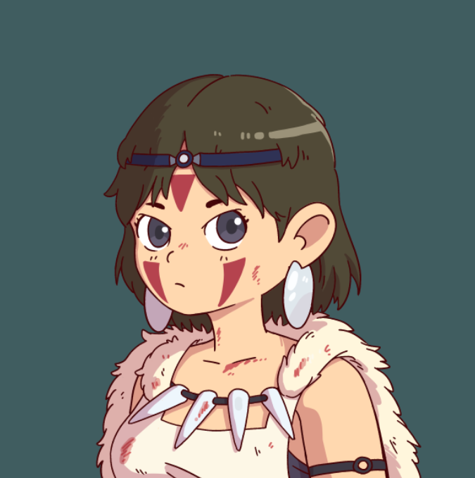 kirameki x Princess Mononoke 😀