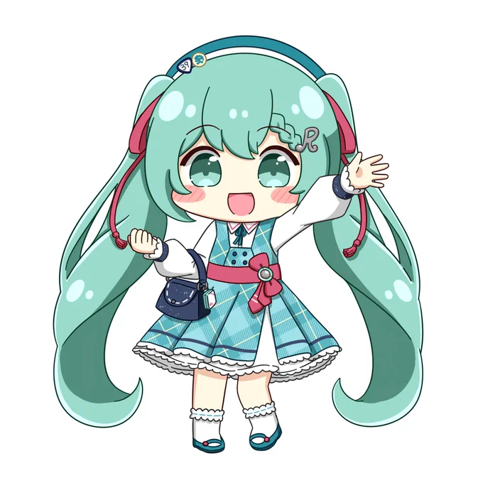 ツバサさん作の、るーとみくさんリボン頂きました! めっちゃ可愛い