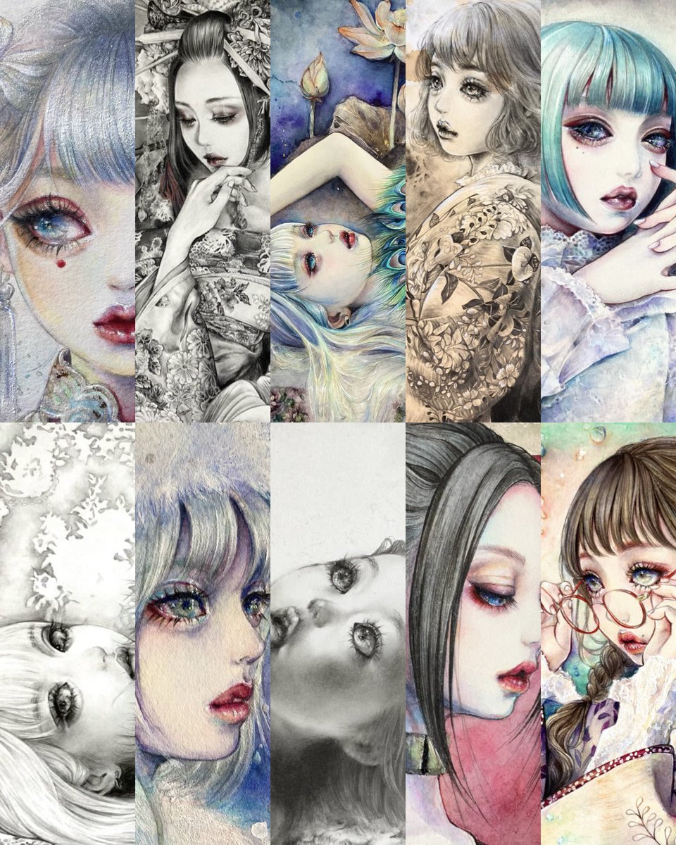 個展まで後1週間となりました 鮎(Ayu)個展   あの月を取って 【会期】10/14(土)-11/1(水)     14時〜20時 水曜18時迄 木•金休      【会場】SUNABAギャラリー     @hiroyuki9999     大阪 中崎町駅前 全て新作✨初日20時通販開始 宜しくお願いします