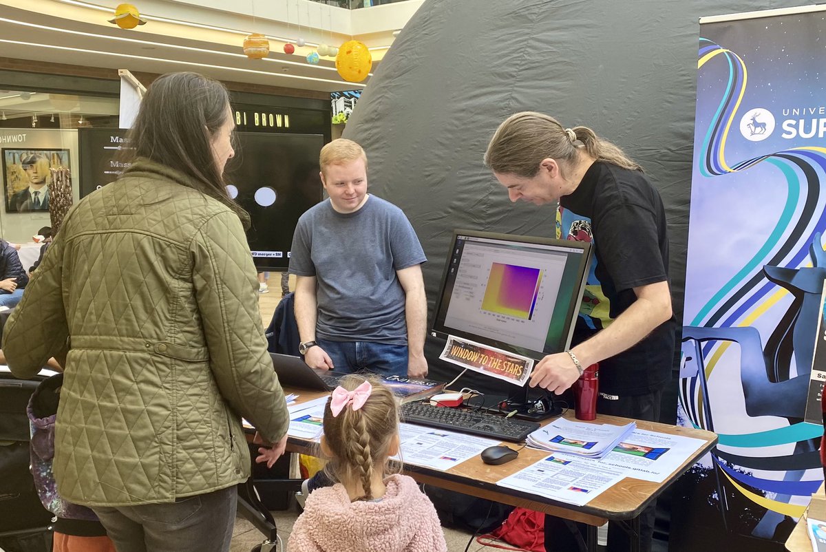 Great work from everyone yesterday at #WorldSpaceWeek2023 <a href="/surreyastro/">Surrey Astrophysics</a> ✨