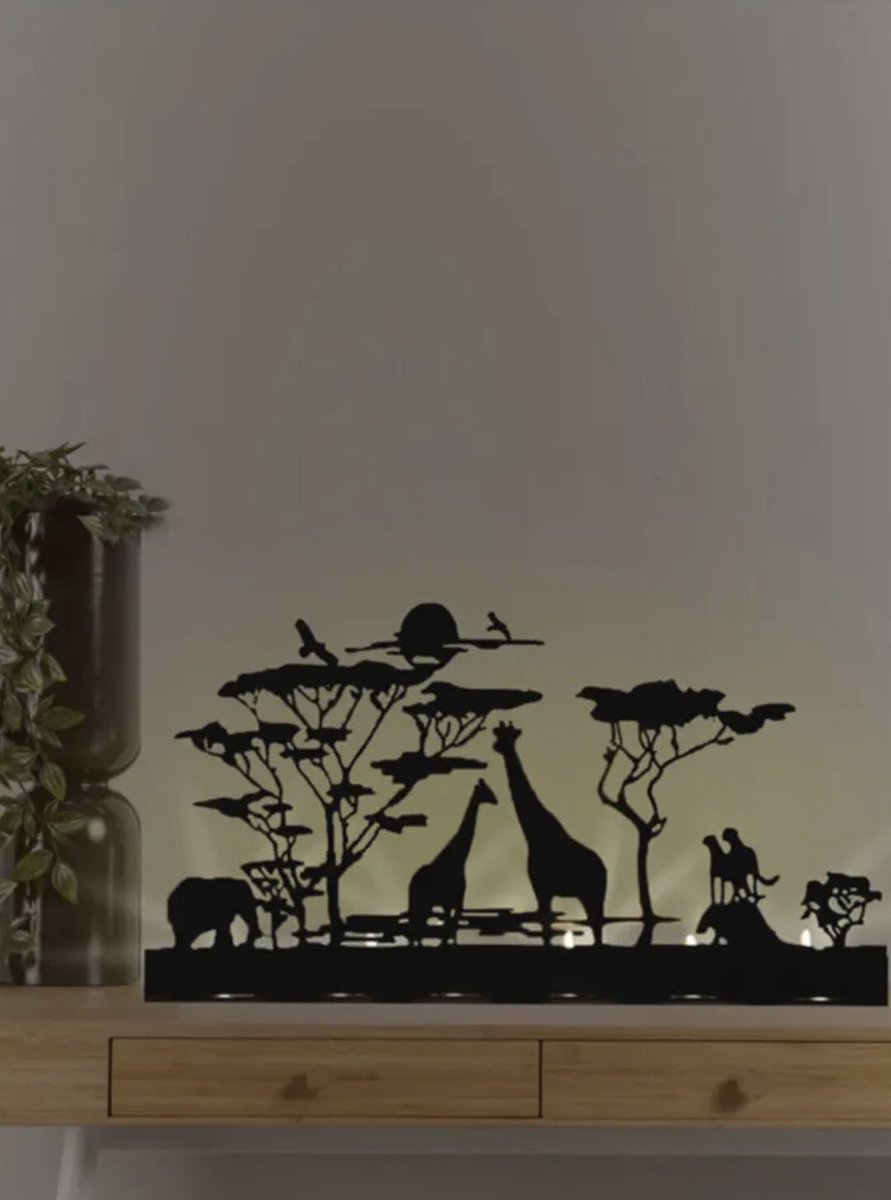 ✅Altılı Safari metal Dekoratif Zürafa metal mumluk Şam’dan⭐️✨
✅ Mumluklarımız 1 mm dip metal malzemeden imal edilmiştir . 
✅ Ürün boyutları :43 cm x 28 cm x 7,5 cm ebatlarındadır 
✅ 6 lı dekor amaçlı mumluk olarak tasarlanmıştır 
👉Fiyat: 379,20₺ yerine 329,99₺
#mumluk