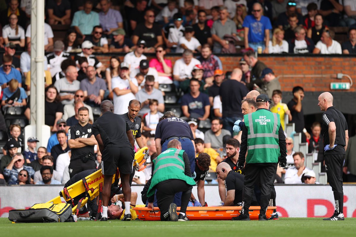 SheffieldUnited's tweet photo. An update from Chris Basham on Instagram. 

“Devastated with my injury in yesterdays game,had my first operation to clean things up and will have a second this week to make things right… would like to thank the football world for there support in messages and social media posts all my close friends and family to Sheffield united for taking care of me and @FulhamFC for there support in the process Tim Ream for being there and putting football aside Catch up with updates in the coming weeks Bash 🚂”

We’re all with you, Bash. ❤️